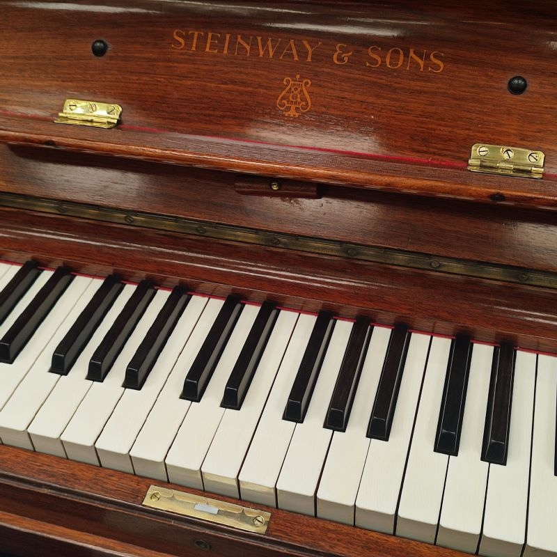 Steinway K Upright piano detail photo 4 - Roberts Pianos