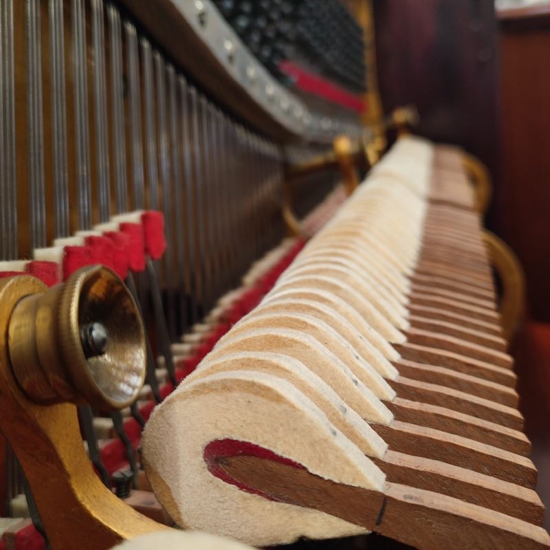 Steinway K Upright piano detail photo 6 - Roberts Pianos