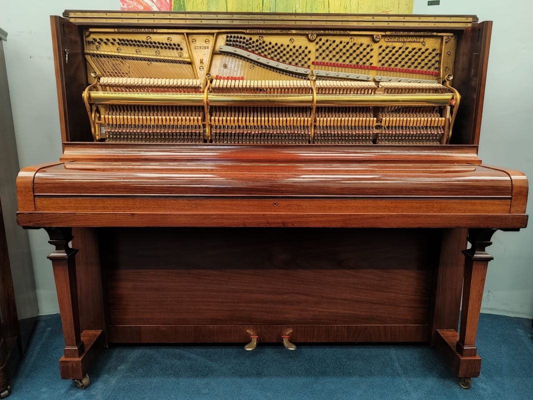 Steinway K Upright piano detail photo 8 - Roberts Pianos