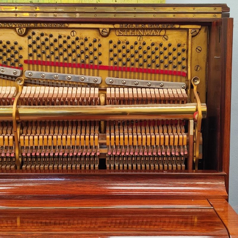 Steinway K Upright piano detail photo 10 - Roberts Pianos