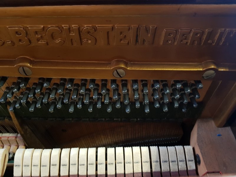Bechstein 9 Upright piano detail photo 6 - Roberts Pianos
