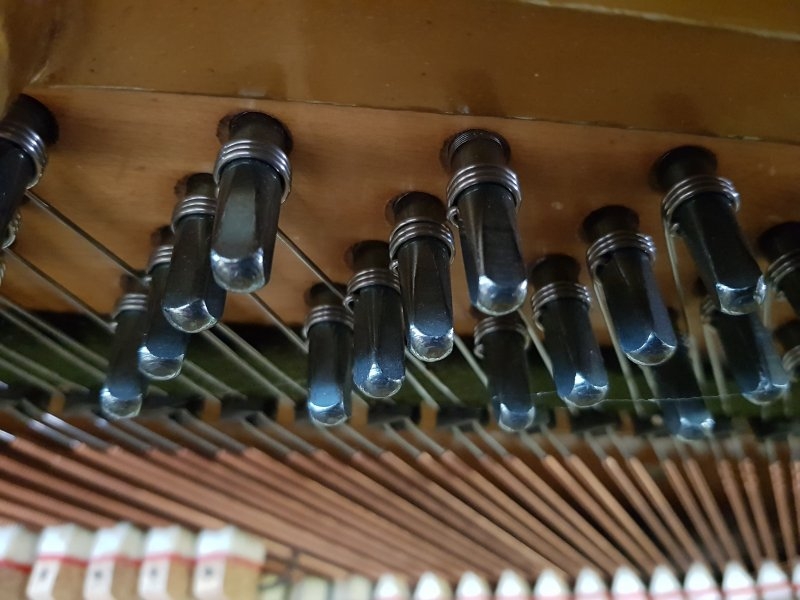 Bechstein 9 Upright piano detail photo 8 - Roberts Pianos