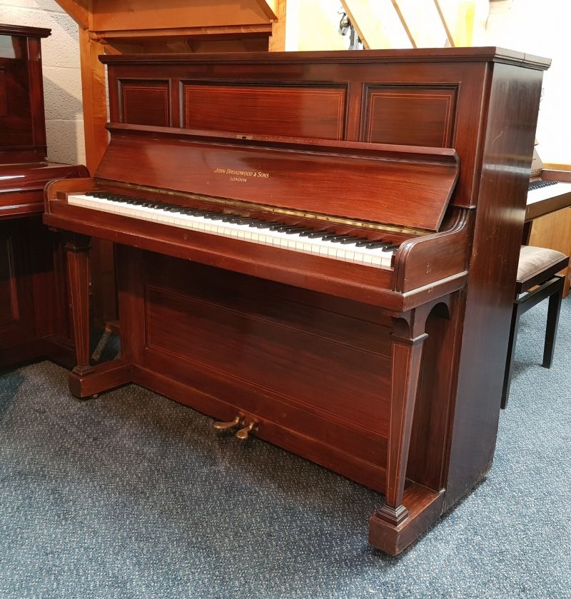 Broadwood Green Frame Upright piano detail photo 4 - Roberts Pianos