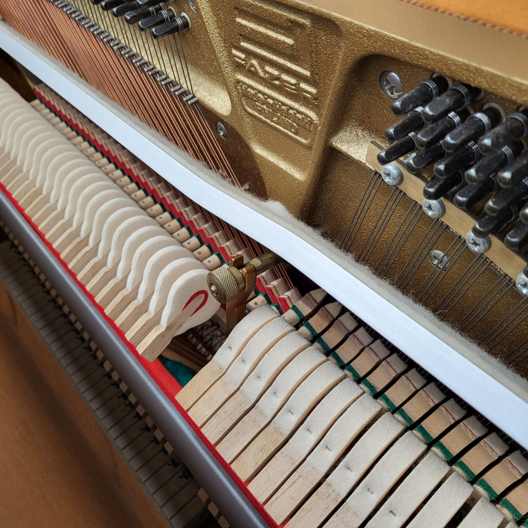Fazer  Upright piano detail photo 5 - Roberts Pianos
