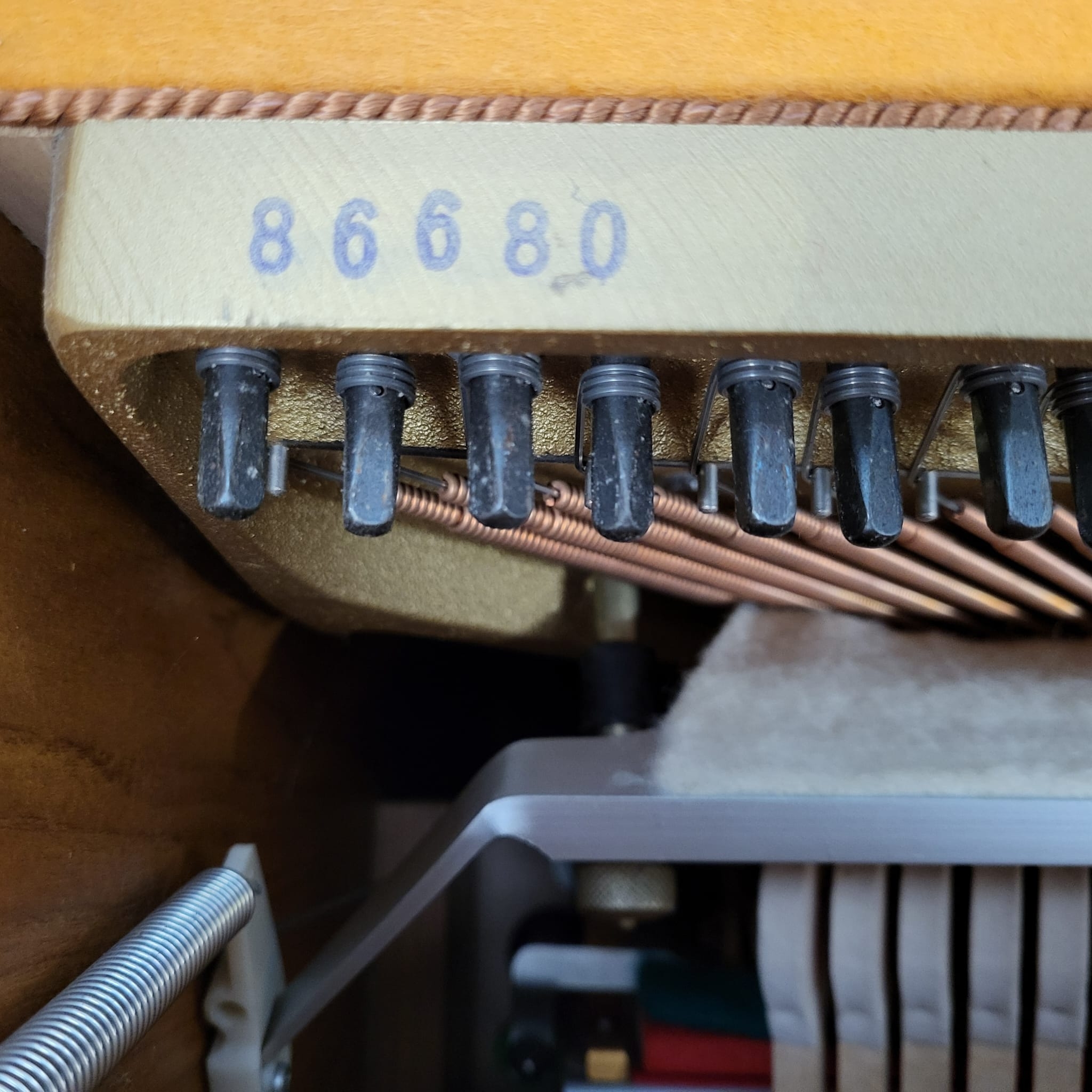 Fazer  Upright piano detail photo 6 - Roberts Pianos