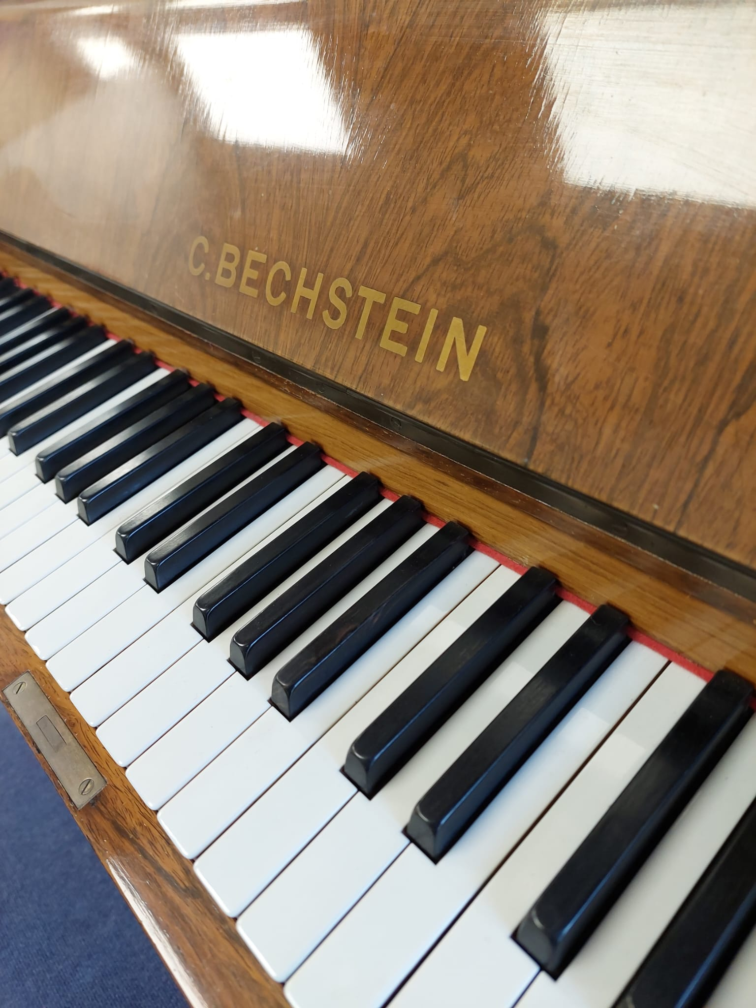 Bechstein Model II Upright piano detail photo 2 - Roberts Pianos