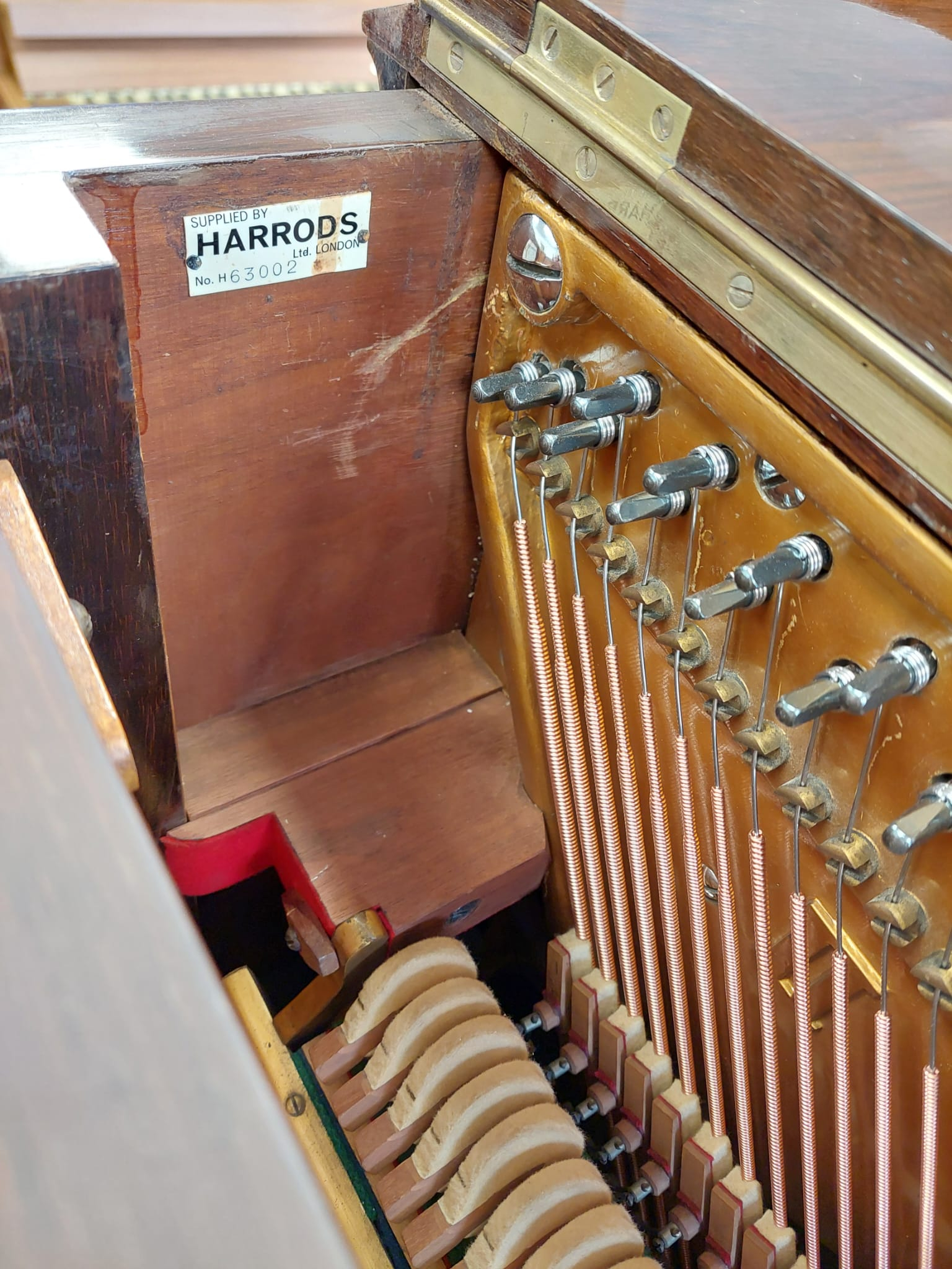 Bechstein Model II Upright piano detail photo 5 - Roberts Pianos