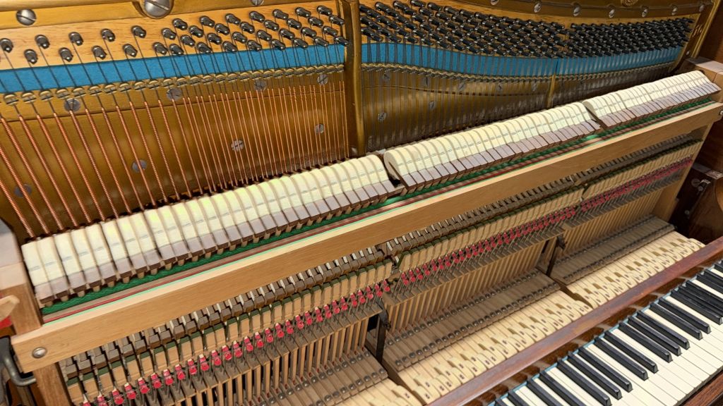 Bechstein 10 Upright piano detail photo 7 - Roberts Pianos