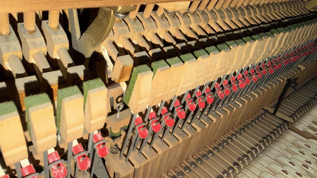Bechstein 10 Upright piano detail photo 6 - Roberts Pianos