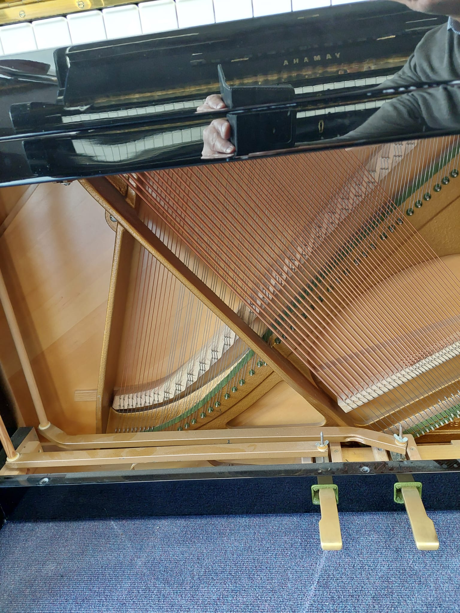 Bechstein Studio Upright piano detail photo 5 - Roberts Pianos
