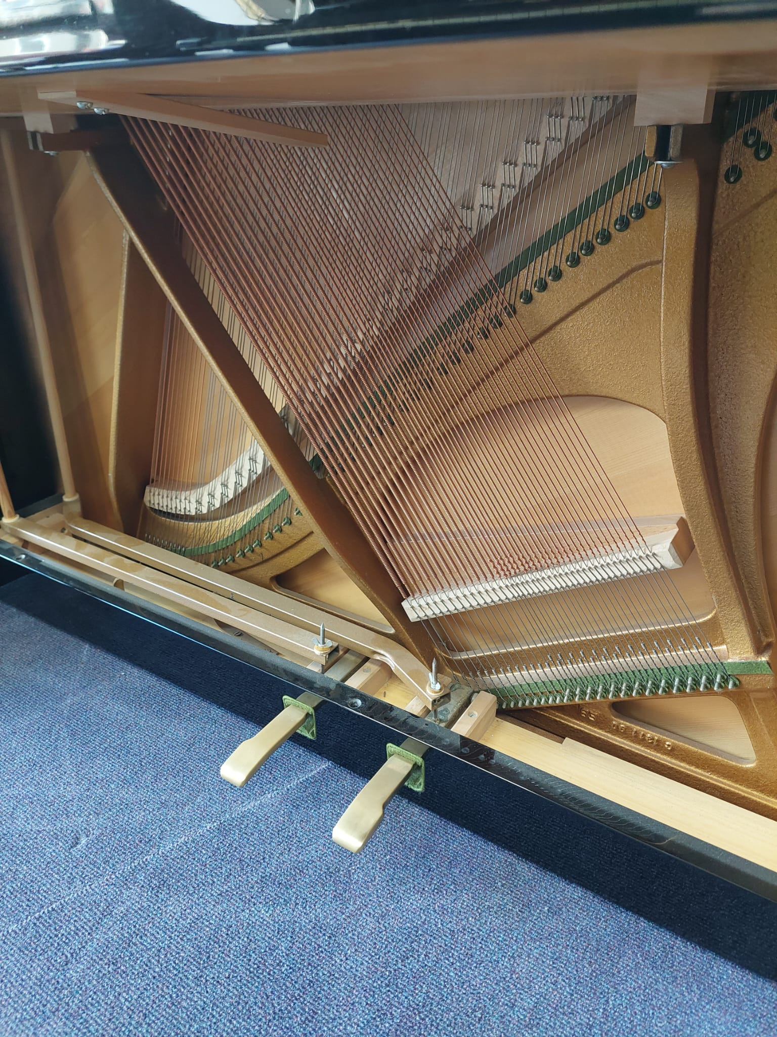 Bechstein Studio Upright piano detail photo 6 - Roberts Pianos