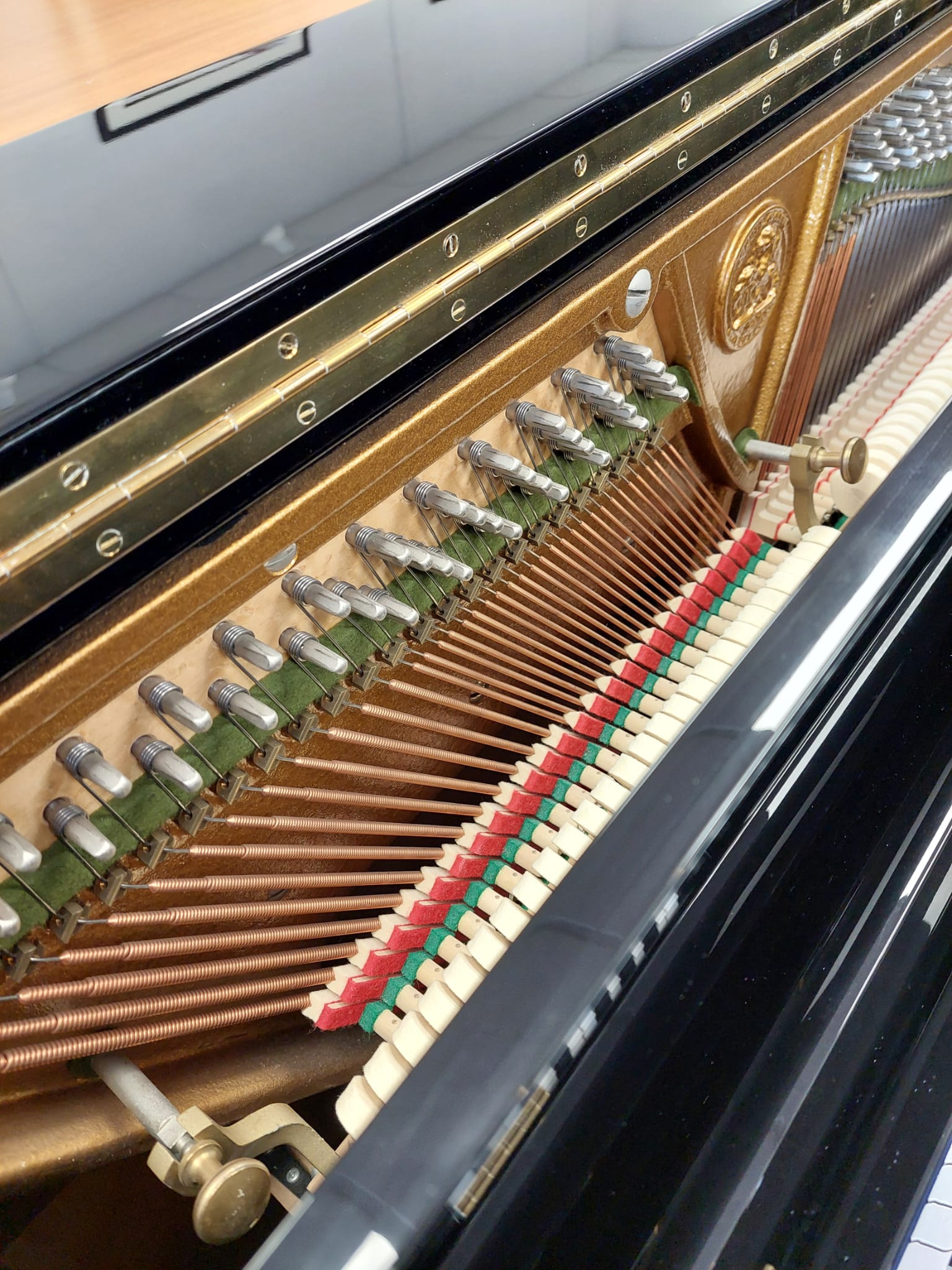 Bechstein Studio Upright piano detail photo 7 - Roberts Pianos