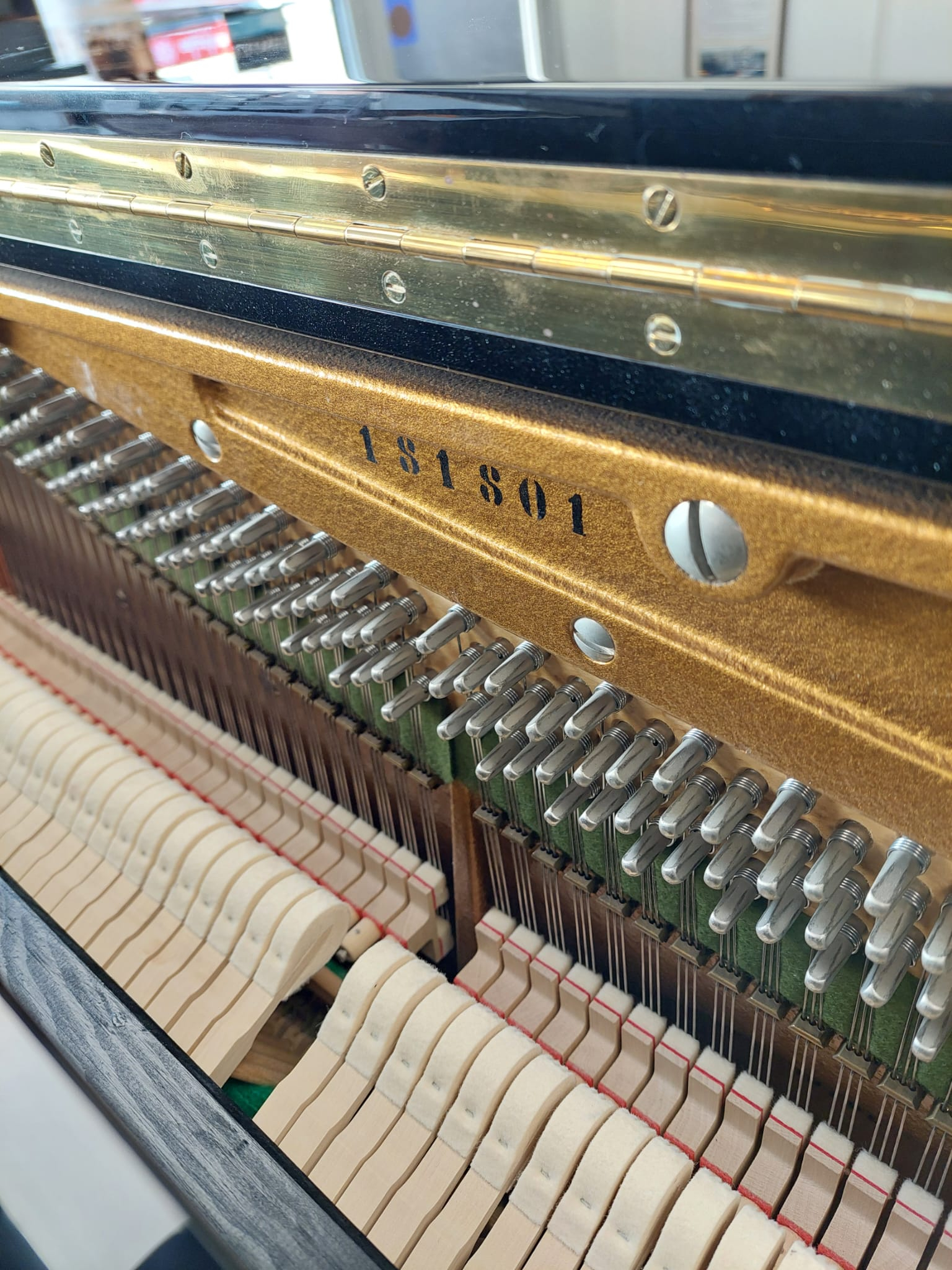 Bechstein Studio Upright piano detail photo 8 - Roberts Pianos