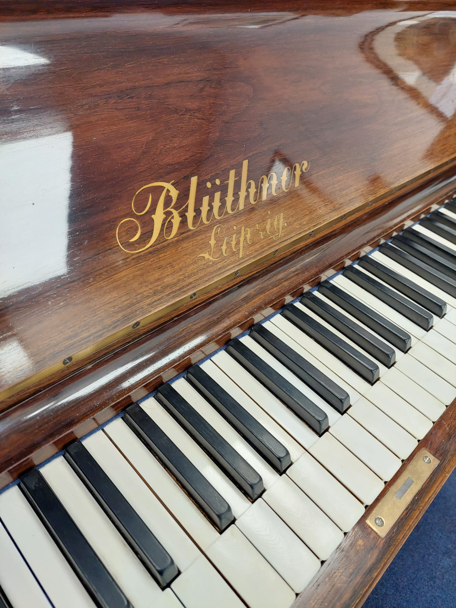 Bluthner  Upright piano detail photo 2 - Roberts Pianos