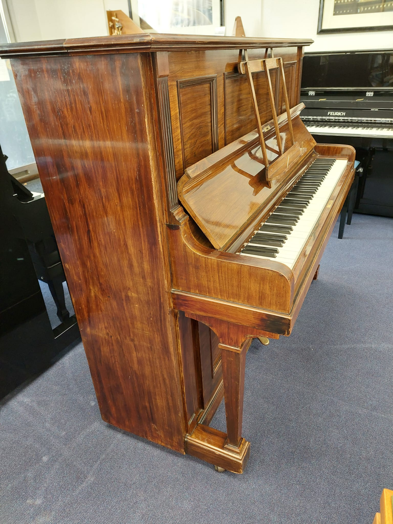 Bluthner  Upright piano detail photo 4 - Roberts Pianos