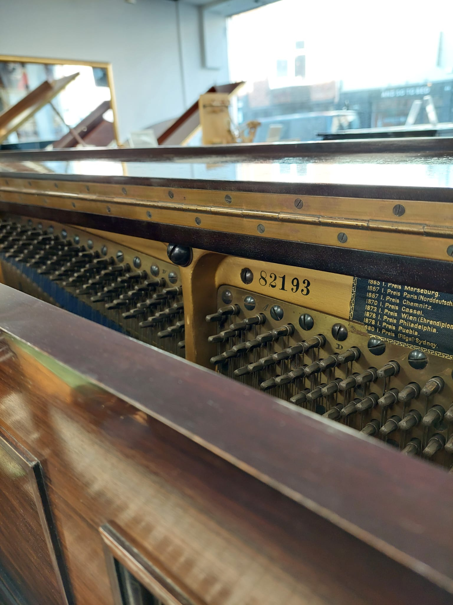 Bluthner  Upright piano detail photo 7 - Roberts Pianos