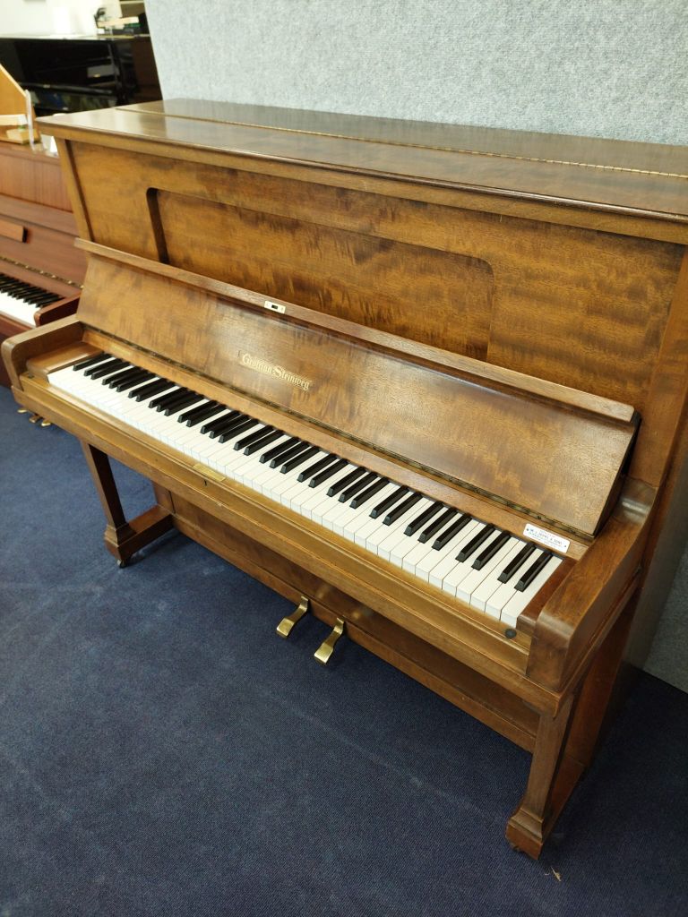 Grotrian Steinweg 120 Upright piano detail photo 2 - Roberts Pianos