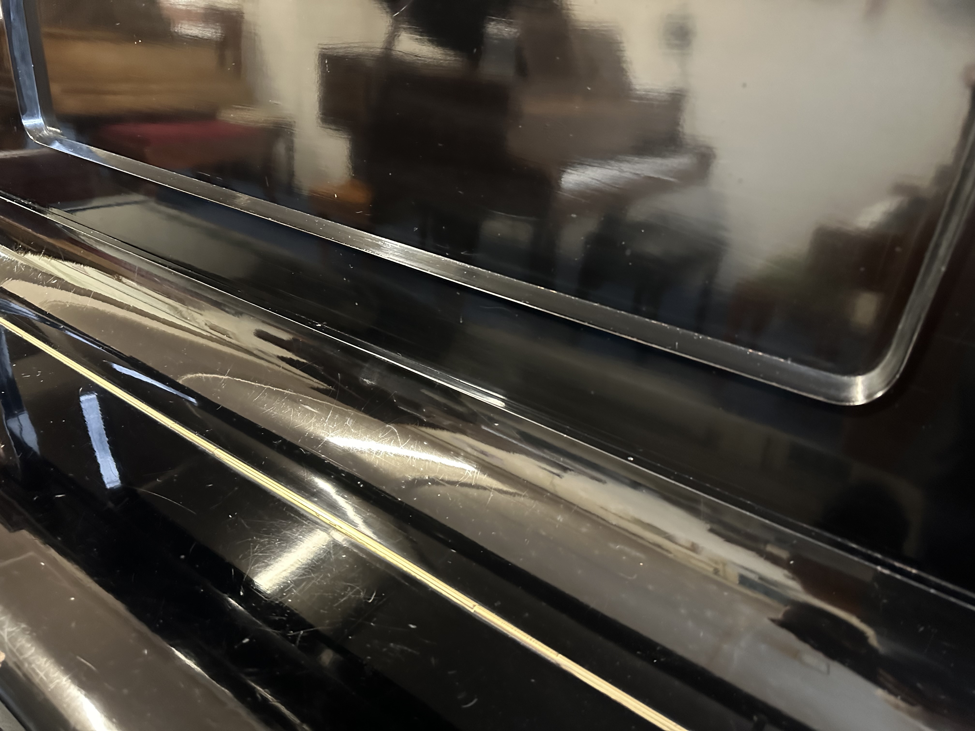 Grotrian Steinweg 120 Upright piano detail photo 7 - Roberts Pianos