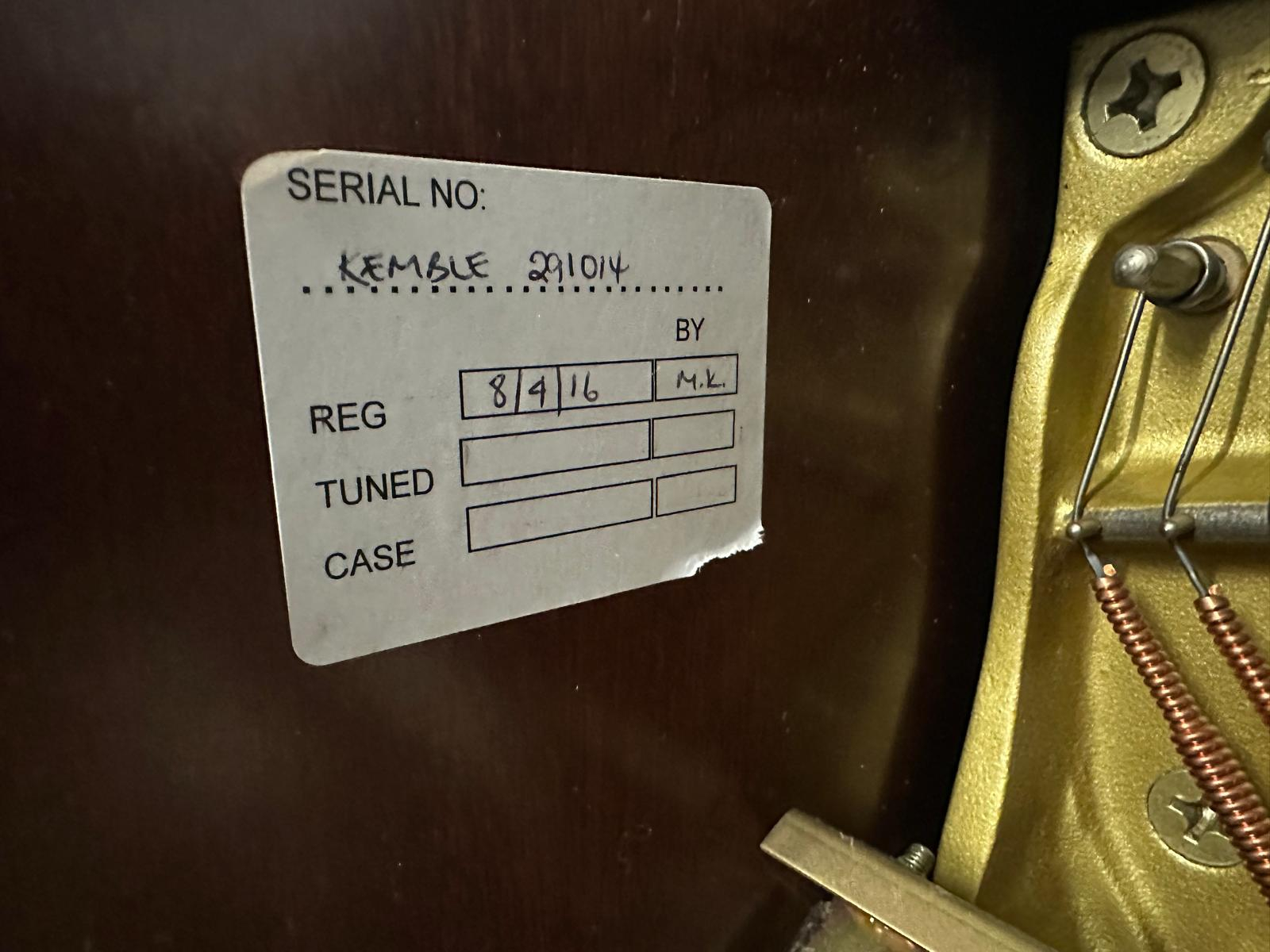 Kemble 120 Upright piano detail photo 4 - Roberts Pianos