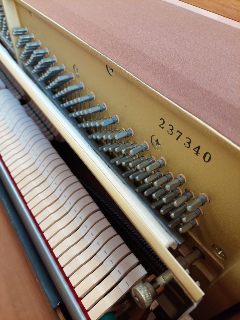 Kemble Prestige Upright piano detail photo 4 - Roberts Pianos
