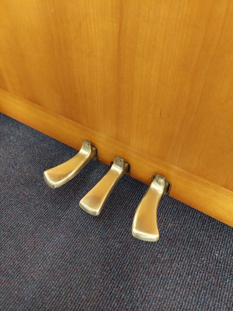 Kemble Prestige Upright piano detail photo 8 - Roberts Pianos