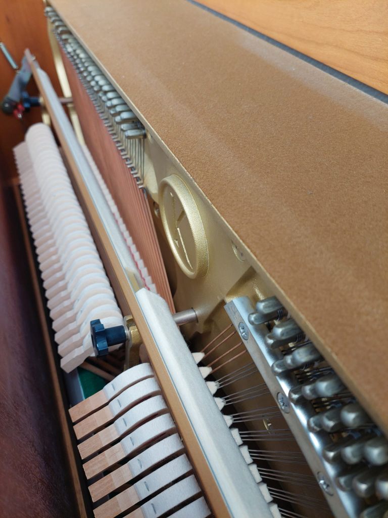 Kemble Prestige Upright piano detail photo 10 - Roberts Pianos
