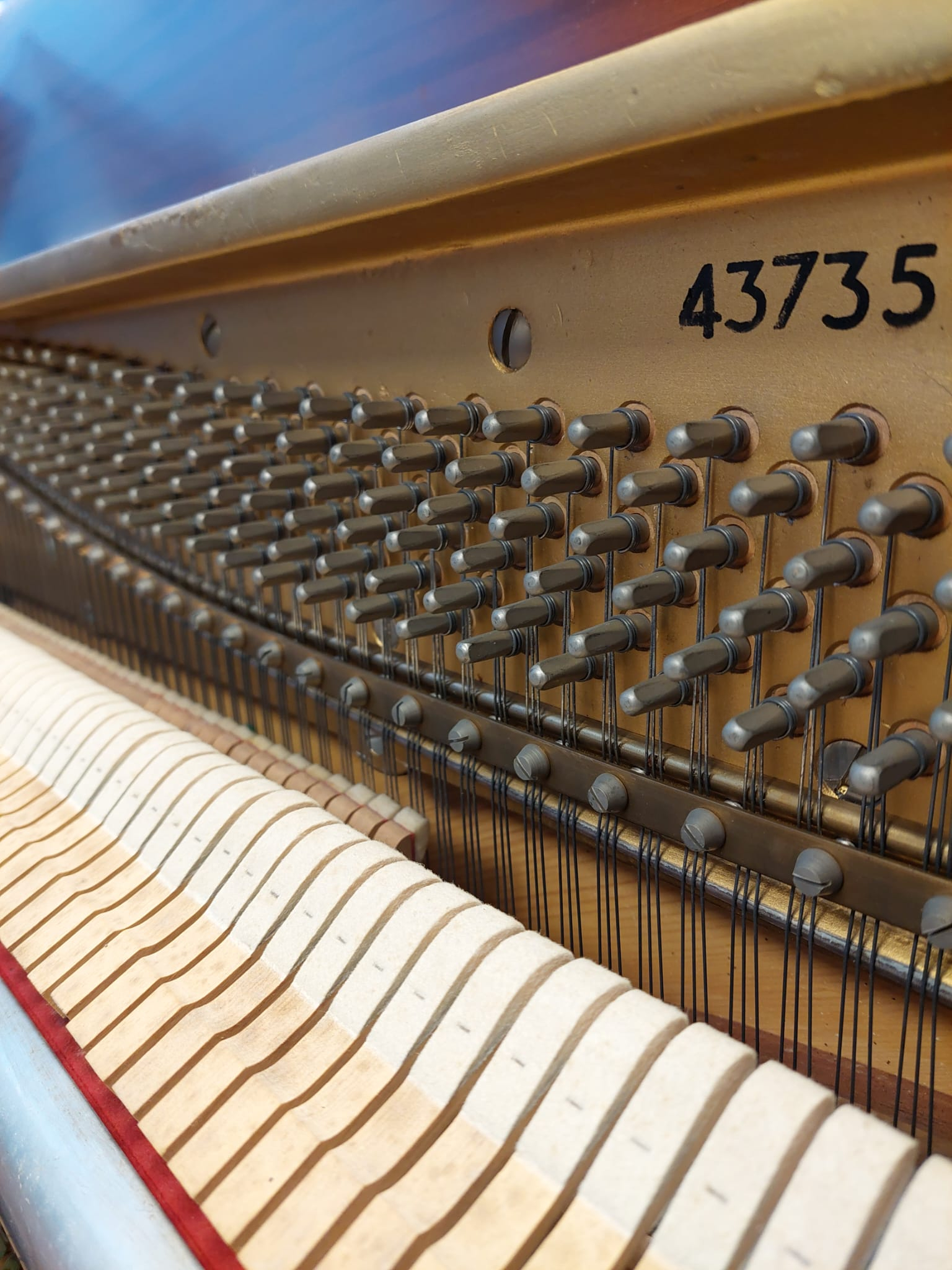 Knight K20 Upright piano detail photo 10 - Roberts Pianos