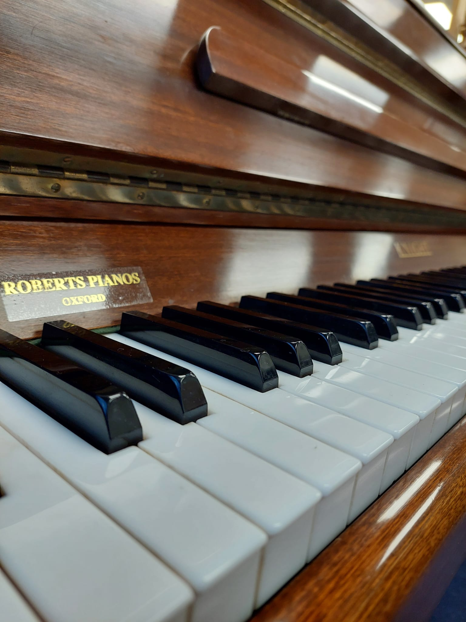 Knight K20 Upright piano detail photo 4 - Roberts Pianos