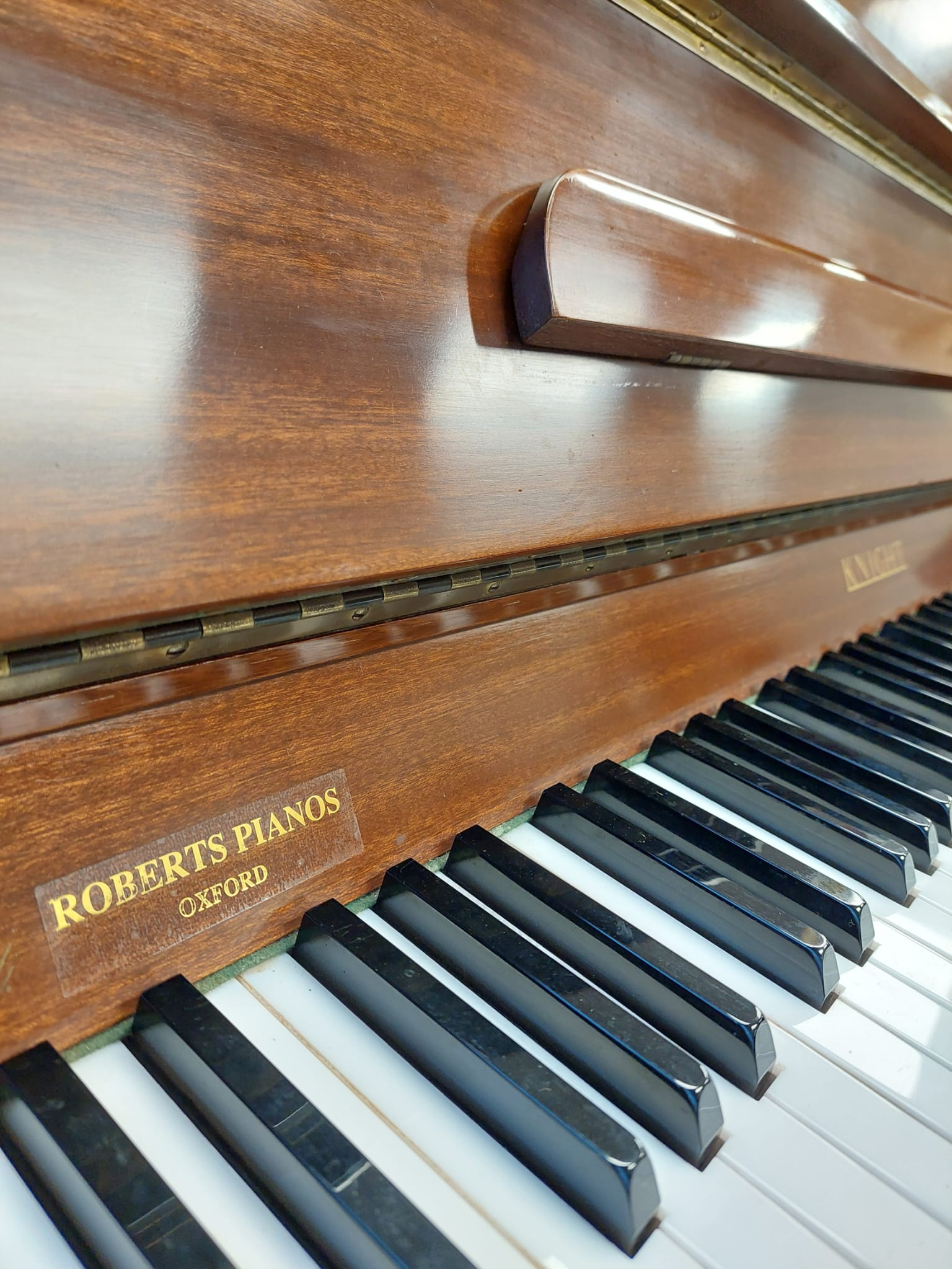Knight K20 Upright piano detail photo 5 - Roberts Pianos