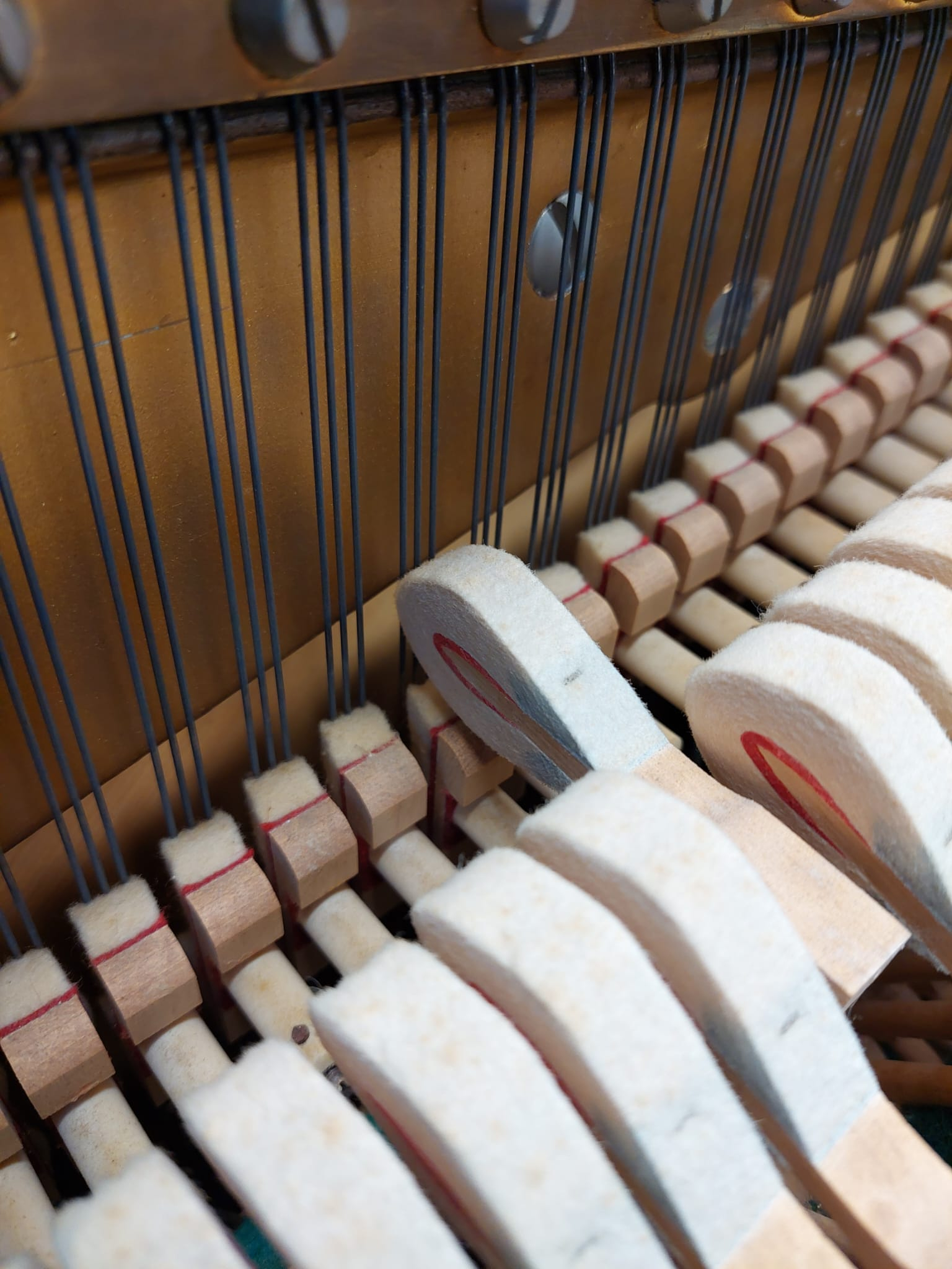 Knight K20 Upright piano detail photo 7 - Roberts Pianos