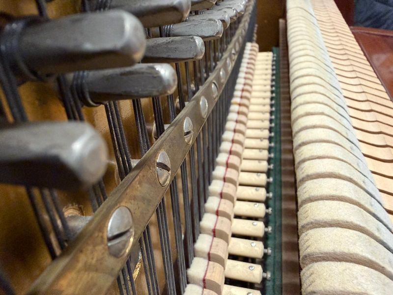Knight K6 Upright piano detail photo 4 - Roberts Pianos