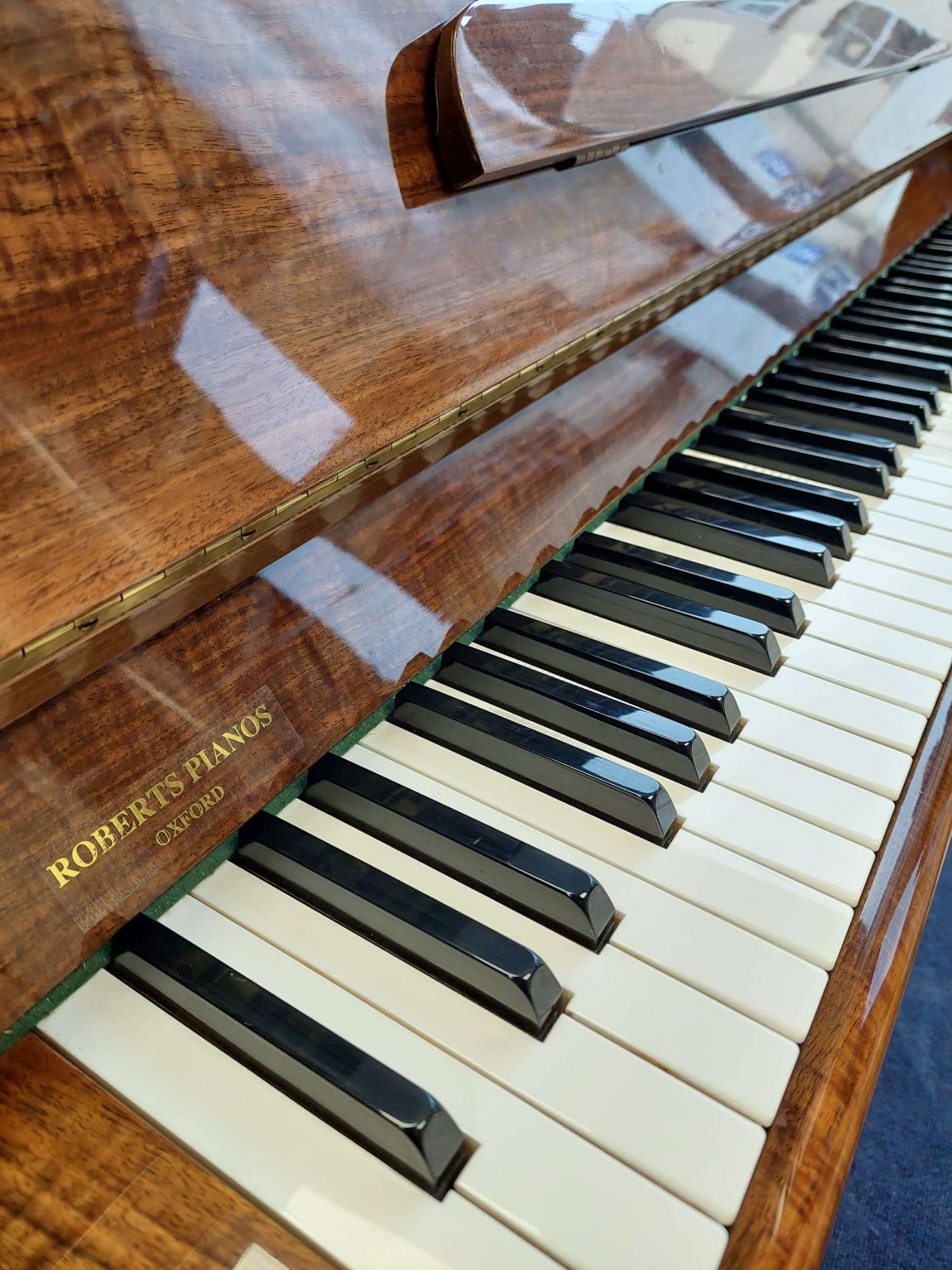 Knight K10 Upright piano detail photo 4 - Roberts Pianos