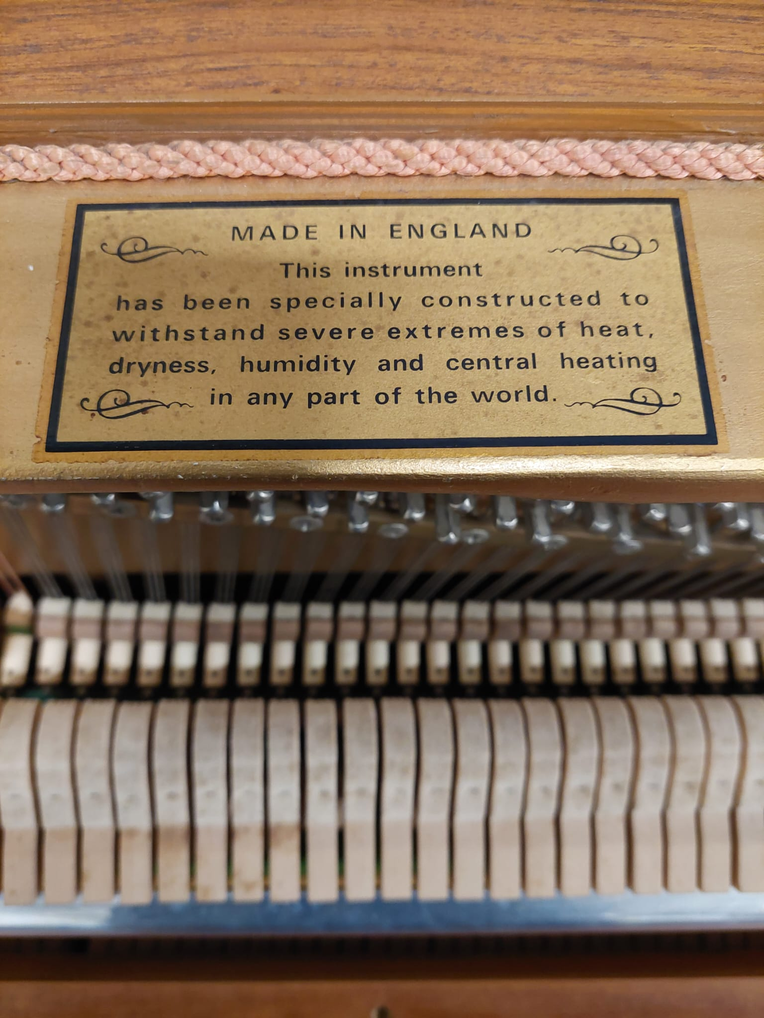 Knight K10 Upright piano detail photo 7 - Roberts Pianos