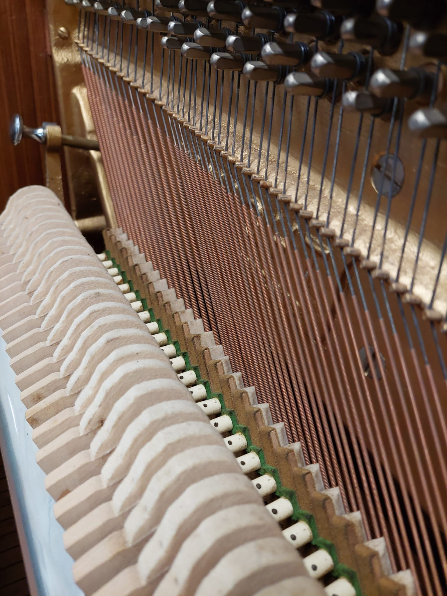 Knight K10 Upright piano detail photo 9 - Roberts Pianos