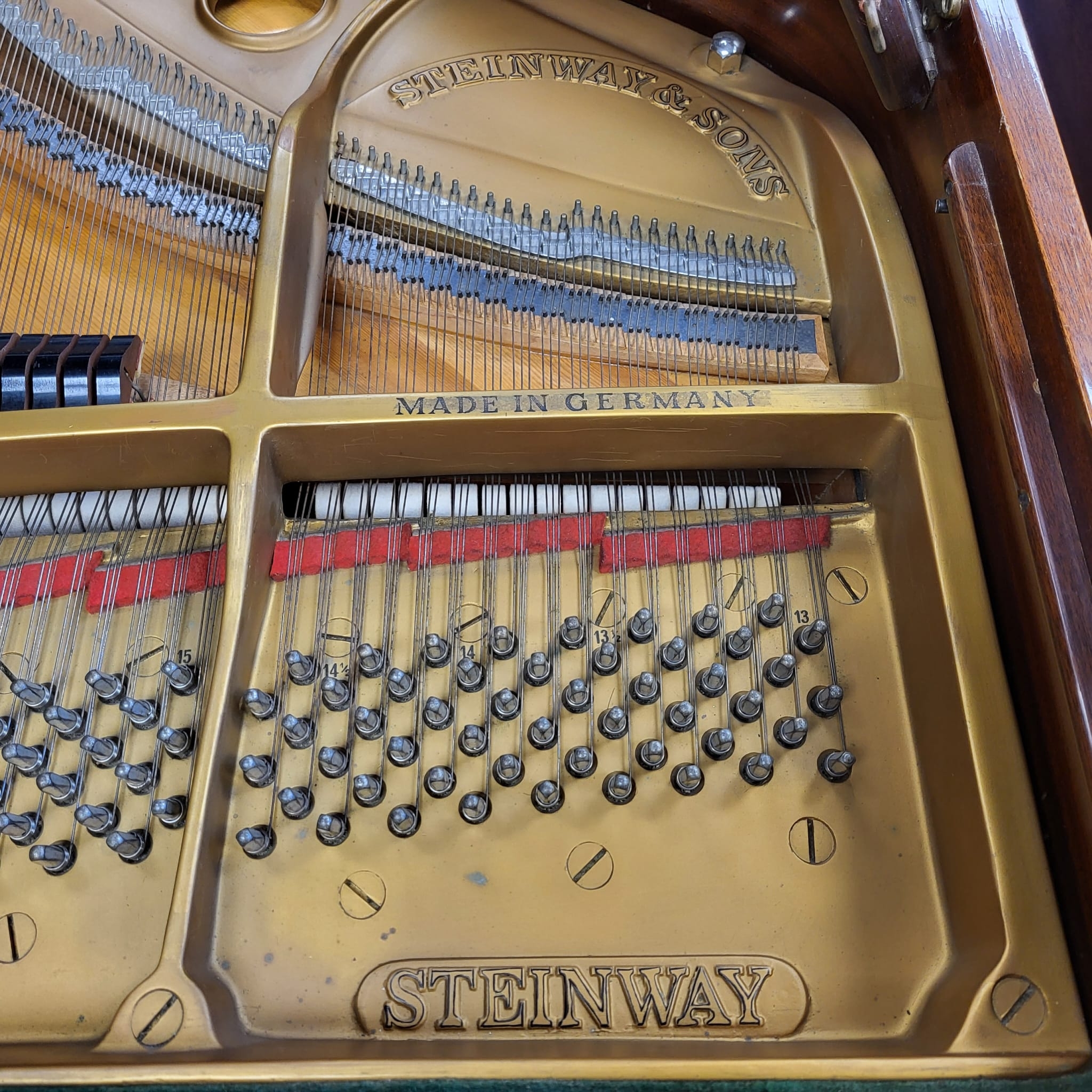 Steinway S Grand piano detail photo 7 - Roberts Pianos