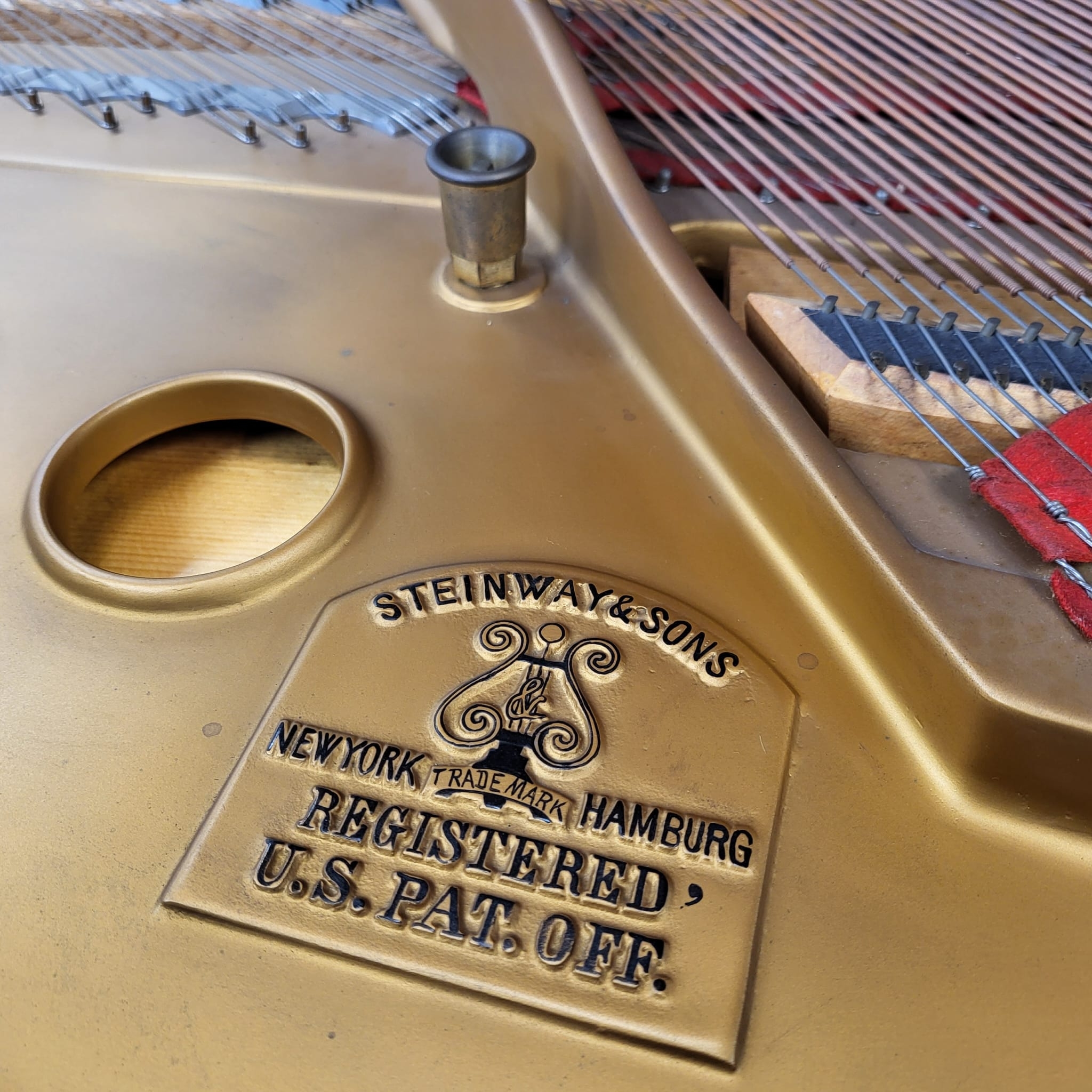 Steinway S Grand piano detail photo 9 - Roberts Pianos