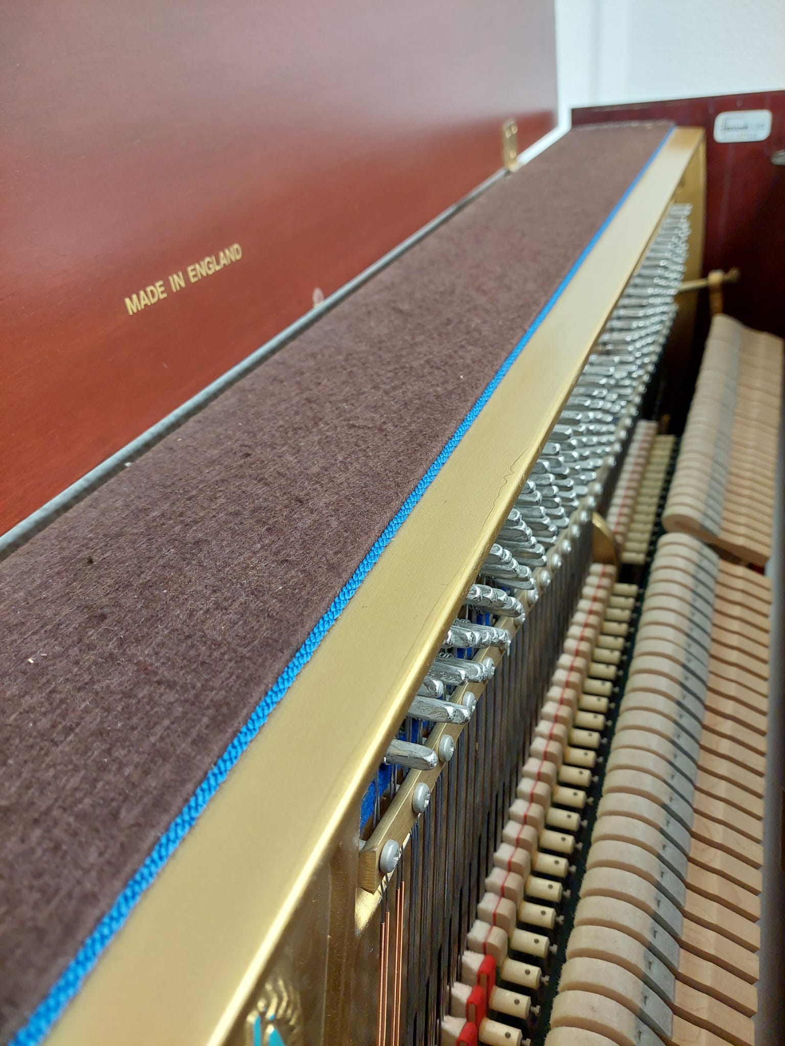 Welmar 110 Upright piano detail photo 10 - Roberts Pianos