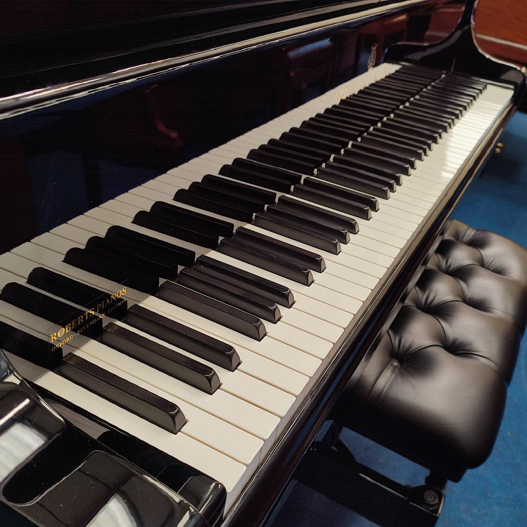 Steinway Model O Grand piano detail photo 4 - Roberts Pianos