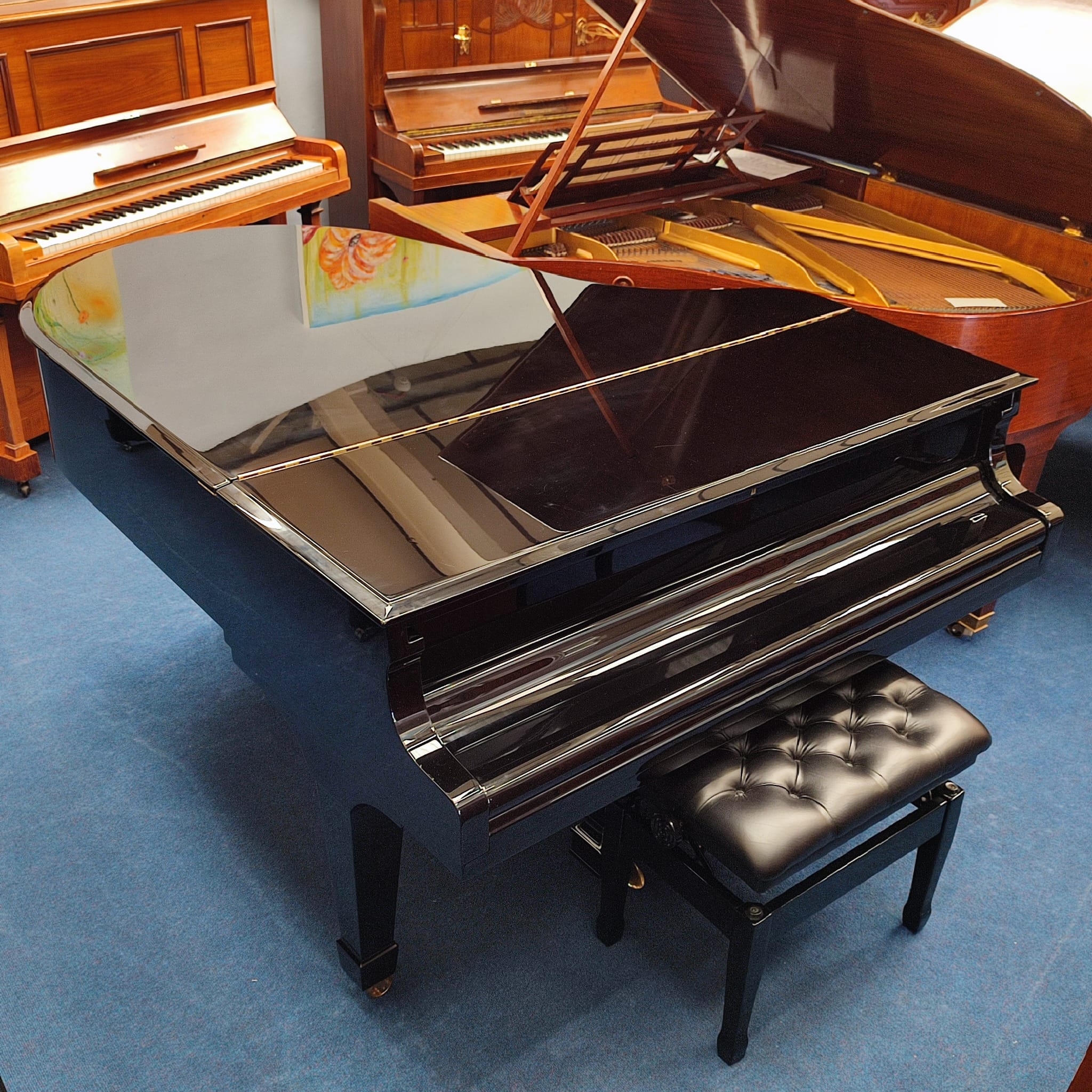 Steinway Model O Grand piano detail photo 5 - Roberts Pianos