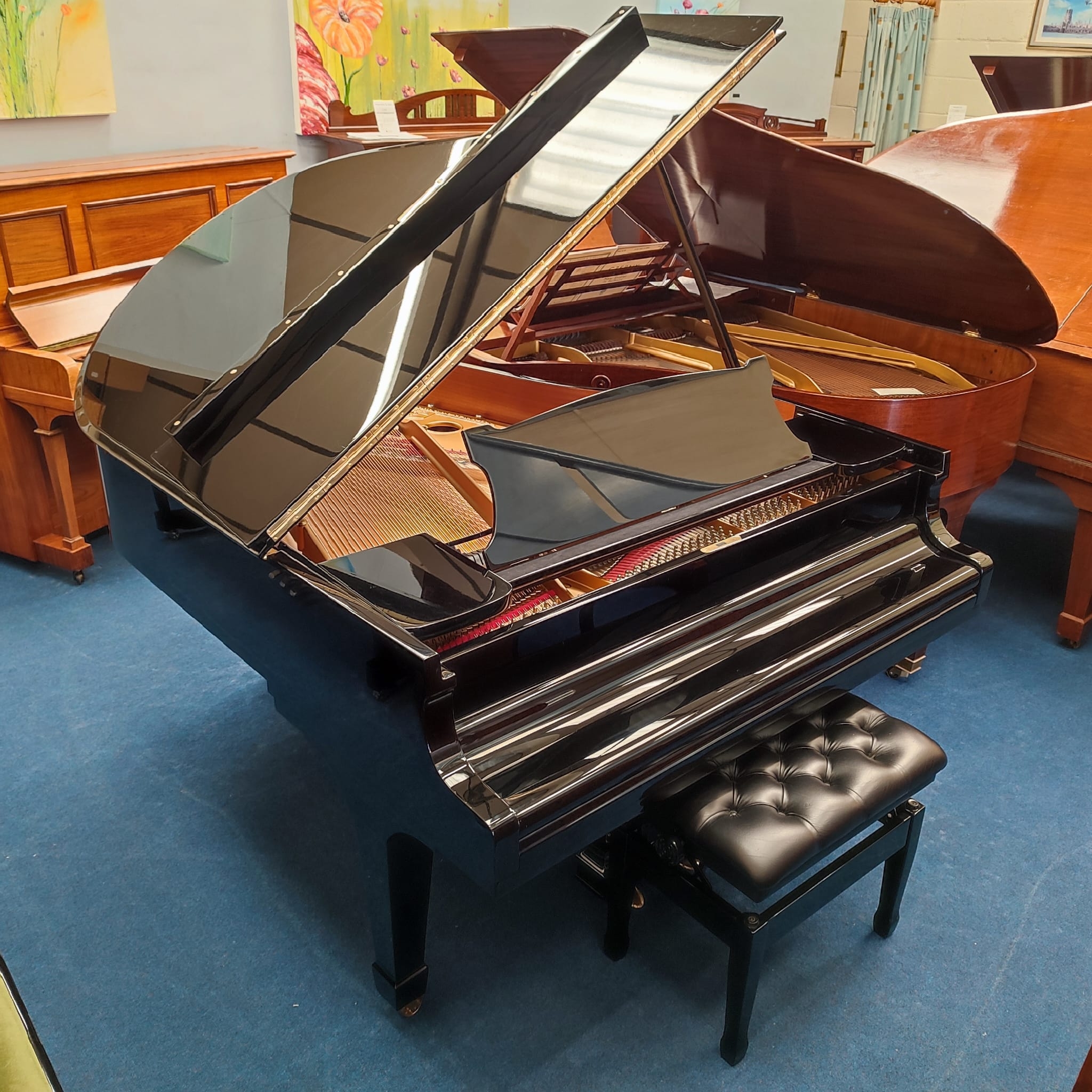 Steinway Model O Grand piano detail photo 2 - Roberts Pianos