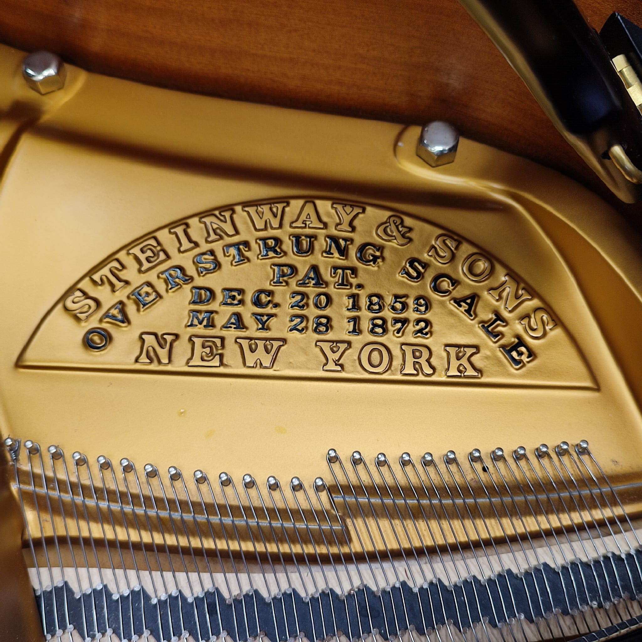 Steinway Model O Grand piano detail photo 11 - Roberts Pianos