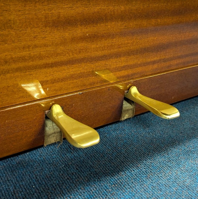 Grotrian Steinweg  Upright piano detail photo 11 - Roberts Pianos