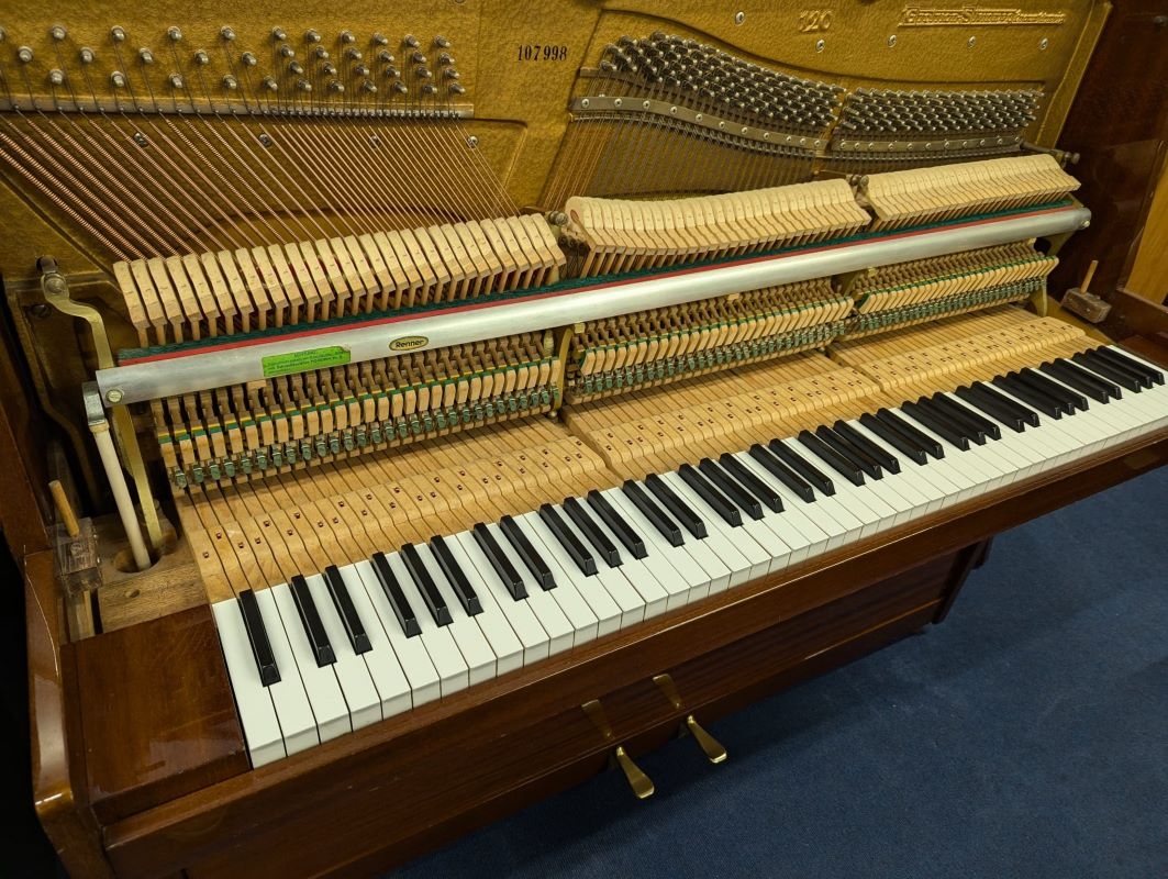 Grotrian Steinweg  Upright piano detail photo 9 - Roberts Pianos