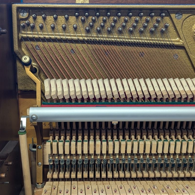 Welmar 110 Upright piano detail photo 4 - Roberts Pianos