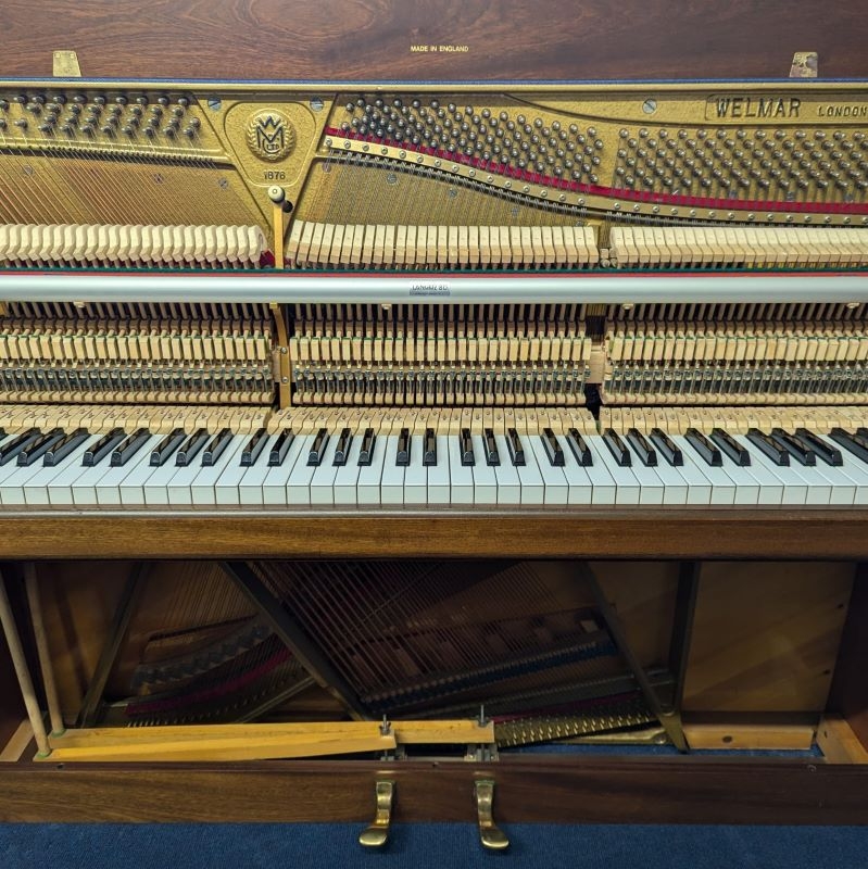 Welmar 110 Upright piano detail photo 9 - Roberts Pianos