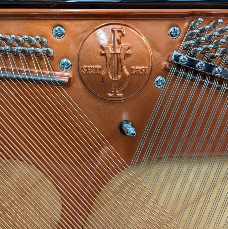 Feurich 115 Upright piano detail photo 4 - Roberts Pianos