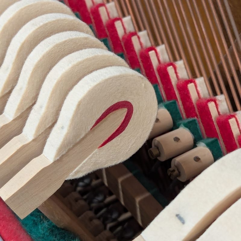 Sauter 110 Upright piano detail photo 9 - Roberts Pianos