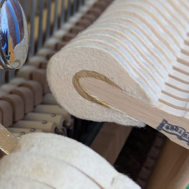 Knight K10 Upright piano detail photo 8 - Roberts Pianos