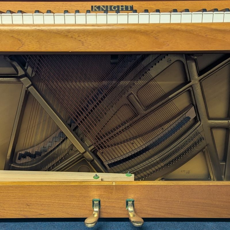 Knight K10 Upright piano detail photo 2 - Roberts Pianos