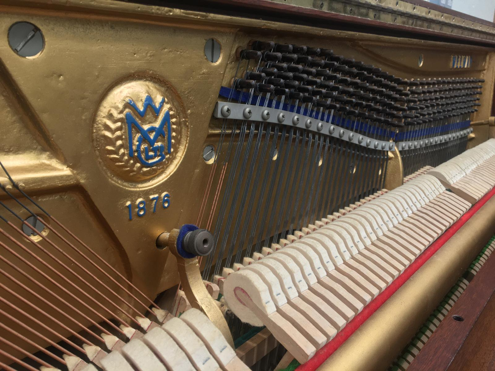 Welmar A2 Upright piano detail photo 3 - Roberts Pianos
